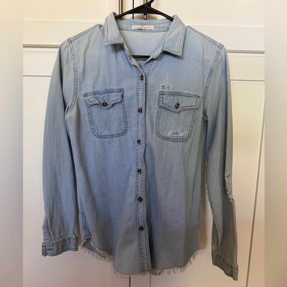Women’s Light Blue Denim Shirt
